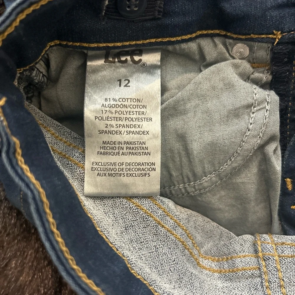 Boys Size 12 Jeans Lot | Lee Slim Fit & Old Navy Tapered | 2 Pairs